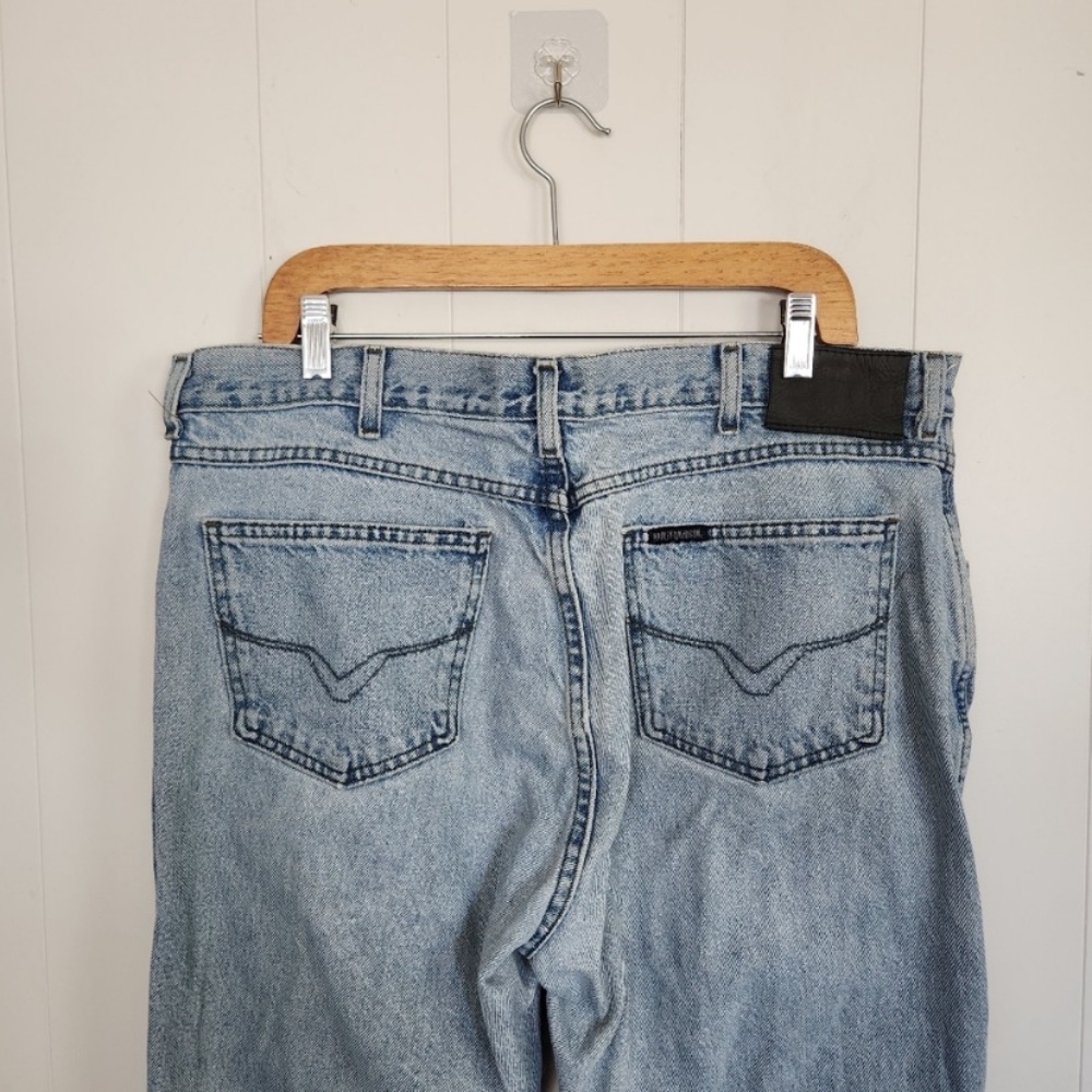 Vintage Harley Davidson Jeans 90s High Waisted Rise 100% Cotton Straight Leg - Picture 3 of 12